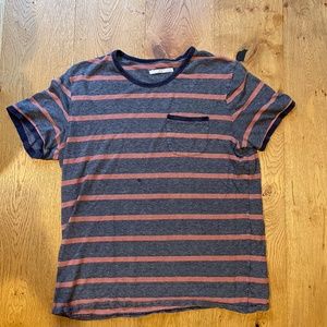 Outerknown Mens Large Striped Tee
